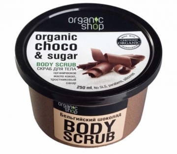 Piling za tijelo Organic Shop belgijska čokolada