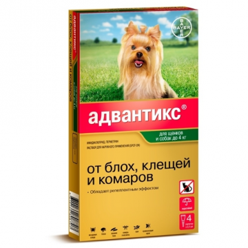 Advantix Bayer za štenad i pse do 4 kg